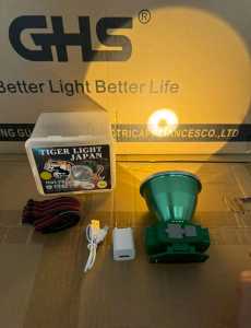 Headlamp 1000w Led Lampu Kepala High-Power LED Headlamp White & yellow Light Lampu Dahi Terang 1000-watt Outdoor Camping Lamp Charger