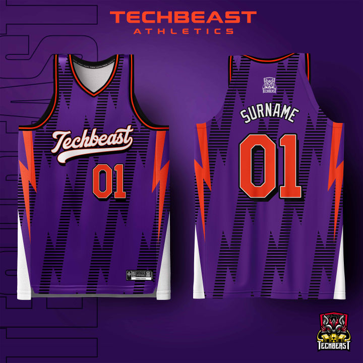 Blitz Violet T-shirt Full Sublimation Jersey Techbeast CUSTOM