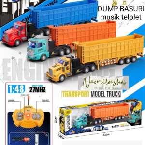 Truk panjang telolet rc Dump truk basuri TELOLET remot mainan mobil remote control dump truck basuri telolet