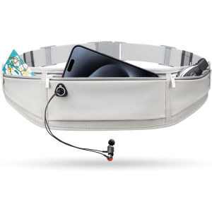 Slim Running Belt for Women and Men Small Fanny Pack Waist Pack Money Belt Phone Holder for Running Reflective Running Pouch Belt for Hiking Cycling Workout