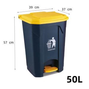20L 30L 50L with Step Foot Pedal Kitchen Garbage Trash Can Restroom Waste Bin Pedal trash bin Bathroom Dust Bin Recycling Bin