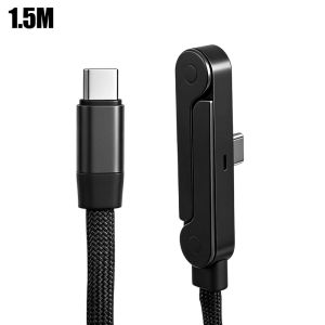2-in-1 Foldable Phone Stand Fast Charging Cable / Nylon braided Universal data cable / 240W Ultra-Fast Data Cable Phone Holder / for Iphone / Xiaomi / OPPO / vivo