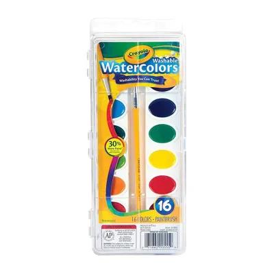 Crayola 16 Pan Washable Watercolours No.530555