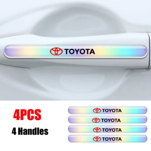 4/8Pcs Fit for Toyota Camry Corolla Vios Hilux Innova Avanza Yaris Avalon Car Door Handle Bowl Anti Scratch Protector Sticker Bumper Stickers
