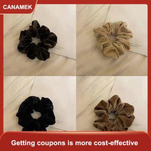 【CANAMEK】 Cổ Điển Nhung Scrunchie Cô Gái Tóc Đuôi Ngựa Chủ Lớn Đàn Hồi Cao Su Tóc Sợi Dây Thừng Phụ Nữ Tóc Tie Mềm Mũ Nón Thời Trang Tóc Phụ Kiện