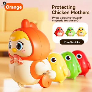 Oldlaiben Magnetic Walk Chicken Toys for Baby Toddler Cartoon Clockwork Toys Early Learning Crawling Toys