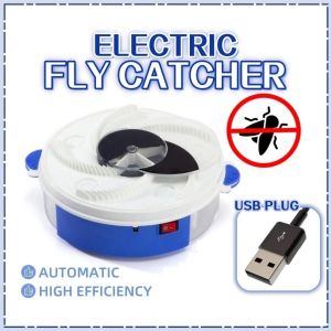 Electric Fly Trap USB Plug Automatic Fly Catcher Insect Killer Indoor Pest Control Device Insect Traps (V)