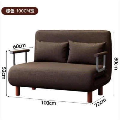 Sofa Bed Foldable 2 3 Seater Lazy Sofa Bed Living Room Study Multifunctional Single Small Lazy Chair Sofa Bed
