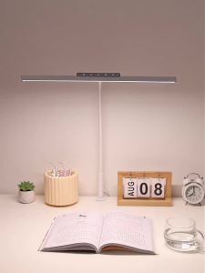 LED Full-Spectrum Eye-caring Desk Lamp with Flexible Gooseneck Stepless Dimming Flicker-Free Touch Control Desk Lamp for Home