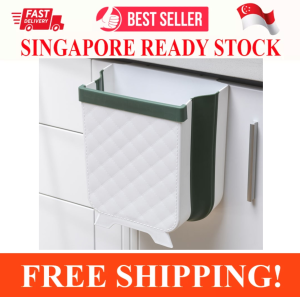 KITCHEN HANGING TRASH CAN SMALL COLLAPSIBLE WASTE BINS HANGING FOLDABLE TRAY HOLDER FOR KITCHEN BEDROOM OFFICE PORTABLE HOME & OUTDOOR GARBAGE CAN COLLAPSIBLE HANGING KITCHEN TRASH CAN SMALL COMPACT WASTE BIN FOR CABIN