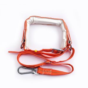 Safety Belt Sabuk Pengaman Belt Pengaman Sabuk Pengaman Bangunan Proyek Sabuk Keselamatan Kerja Pinggang Proyek Single Hook Oranye Pengaman Keselamatan