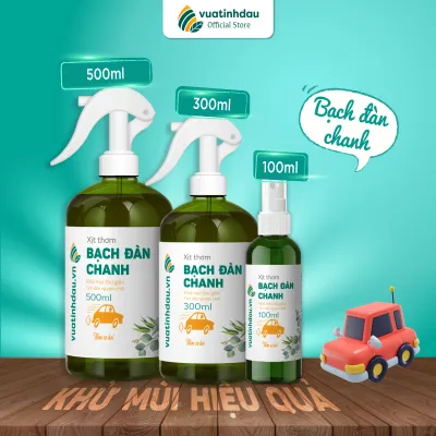 Bình Xịt Tinh Dầu Thơm Xe Ô Tô 100ml/500ml VUATINHDAU Dung Dịch Vệ Sinh Nội Thất Khử Mùi Thơm Xe Hơi