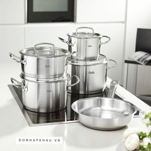 Bộ Nồi 5 Món Fissler Original Profi Set 5 Vung Kính