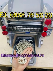 Máy cán bột Máy cắt mì tươi bánh canh mì quảng FKM220 (Trục cán 22cm) chạy điện gia đình