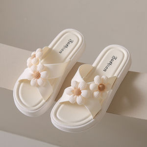 [Free Shipping] Roman-Style Floral Sandals For Women Summer Versatile Flat Non-Slip Thick-Soled Outdoor Student Fashion Beach Sandals
