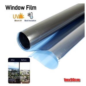 Solar Reflective Window Film One Way Privacy Mirror Tint Film 15％ VLT Anti-UV Glass Tint Film