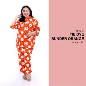 One Set Bigsize /Tie Dye Bunder Merah / Setelan Celana Panjang / Setelan Jumbo / Tie Die Big Size / Tie Dye Jumbo