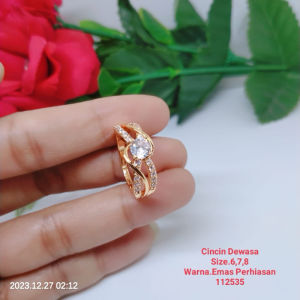 Cincin Perhiasan Aksesoris Lapis Emas Termurah Terlaris Tidak Mudah Pudar C20