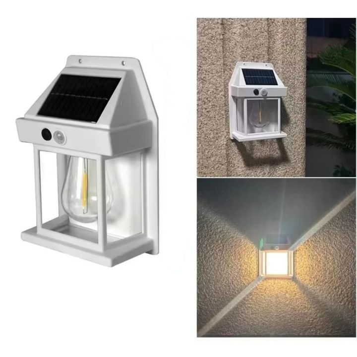 QFV5F Cảm biến chuyển động Đèn treo tường năng lượng trời Dây tóc ...