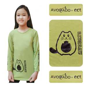 Kaos lengan panjang tunik anak AVOCATO & Bunny