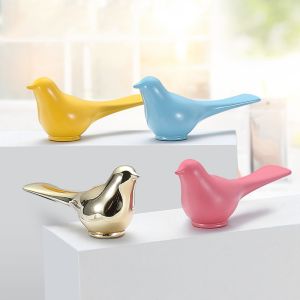 TRANQUIL Mong manh Chim Knobs tủ quần áo Trang trí nội thất Phần cứng Tay nắm cửa Tay cầm ngăn kéo Móc treo tường Núm tủ