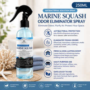 Marine Squash Scent Air Freshener & Linen Spray | Antibacterial Odor Eliminator