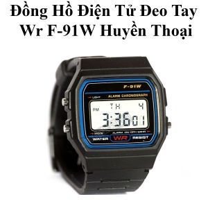 Đồng Hồ Điện Tử Đeo Tay Wr F-91W Huyền Thoại (Đen)