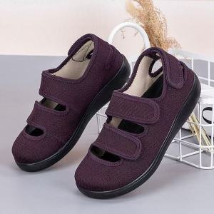 RUCHI Women Men Diabetes Sandals Adjustable Extra Wide Shoes Swollen Feet Diabetic Edema Elderly Shoes Indoor Outdoor