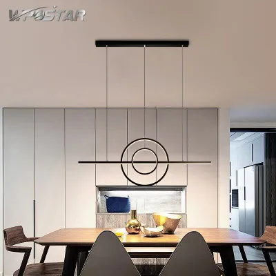 Modern Led Chandelier Nordic Minimalist Circle Pendant Lights Indoor Lamp for Dining Room Table Home Decor Luminaire