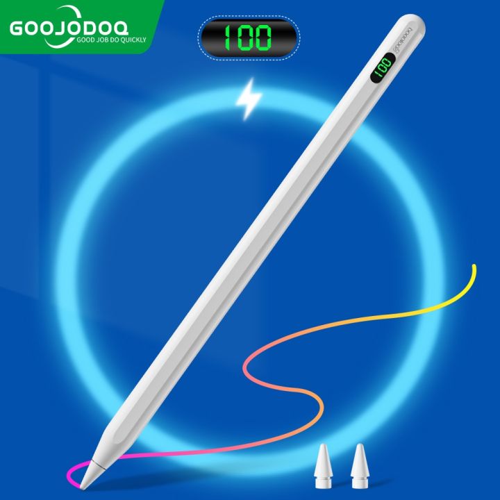 Goojodoq stylus Pen For ipad Pencil 2 1 LCD Display Palm Rejection with wireless charger Stylus Pen Pencils for Pad Pro 11  Air 4 Air 5 / Pro 12.9  Mini 5/6