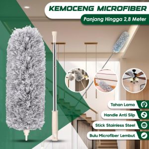 TUKUO   Kemoceng 28 Meter Bulu Microfiber – Kemoceng Multifungsi Kemoceng Gagang Panjang Telescopic 280 CM Kemoceng Flexible Tarik Alat Pembersih Debu Kemoceng Serbaguna