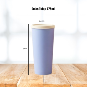 Gelas Plastik Tutup Pastel 500ml /Tumbler Plastik Warna Grosir