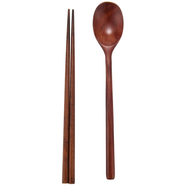 Handmade Jujube Tree Wooden Korean Dinnerware Combinations Utensil,5