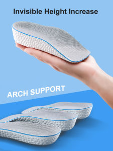 Arch Support Increase Height Insoles 1.5CM 2.5CM 3.5CM Heighten Lift Light Weight Soft Elastic Lift for Men Women Shoes Pads
