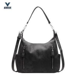 PU Leather Simple Shoulder Bag Solid Color Leisure Crossbody Bag Large Capacity Versatile Handbag Travel Work Dating Shoulder Bag [Vodool Center]