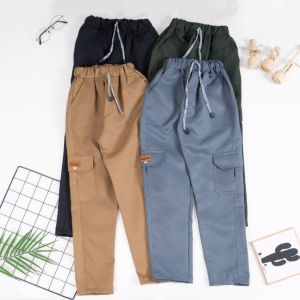 Celana Cargo Anak Laki-Laki dan Perempuan Junior Premium 4 Warna 1-12 Tahun