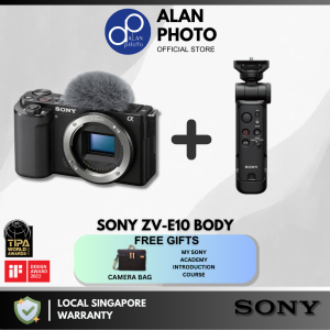Sony ZV-E10 Body & with 16-50mm F3.5-5.6 II Lens + Sony GP-VPT3 Wireless Shooting Grip | Sony Singapore Warranty