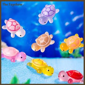 [The Fayshow] เครื่องประดับเรซิ่นรูปการ์ตูนรูปเต่าเรืองแสงรูปการ์ตูนตู้ปลาตู้ปลาตู้ปลาตู้ปลาขนาดเล็กอุปกรณ์ตกแต่งบ้านแบบทำมือ