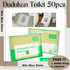 Cover Dudukan Toilet 50 Lembar Disposable Seat Cover - White