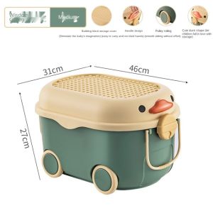 【2nd 50% Off】Children toy storage box household storage box plastic box baby clothes snack storage box multi-function finishing
