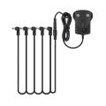 Lekato Wireless Guitar Effect Pedal Power Adapter Looper Guitarra Loop Station Power Supply Daisy Chain Cable Adapter 6 Ways 9V. 