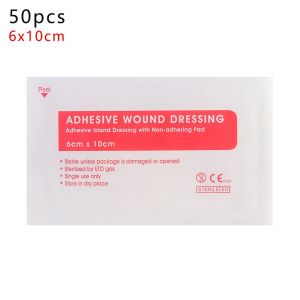 SKJK 10/50/100Pcs Emergency Wound Hemostasis Waterproof Material Breathable Bandage-Aids Adhesive Plaster Wound Dressing Band Sticker Bands