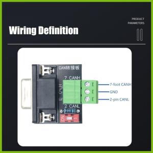 สามารถบัสอินเตอร์เฟสบอร์ด USB ไปยังขั้ว120Ohm ตัวต้านทานการติดตั้งประหยัดพื้นที่การออกแบบโดยไม่ต้องใช้เครื่องมือ