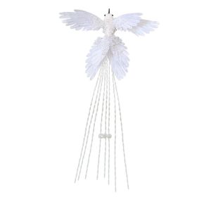 MNTT 39cm Artificial Hummingbird Decoration Glitter Realistic Bird Hanging Pendant Fake Bird Beautiful Xmas Tree Ornamentst Christmas Tree