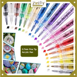 🇸🇬 [New Product Sale] 0.7mm Fine Tip Acrylic Paint Pens for Rock Painting Ceramic Glass Wood Metal Canvas