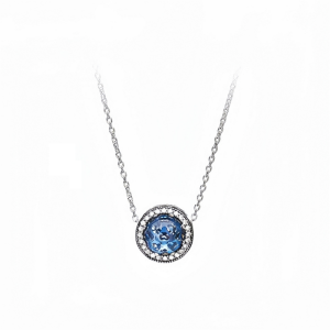 100% Authentic Pandora Necklace Sparkling Infinity /Hollow Galaxy /Heart Of The Ocean /Family Eternal Pendant Womens Necklace