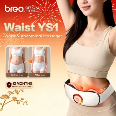 🔥Breo YS1 Slimming Belt Waist Trainer Heated Waist Belt Abdominal Massage Stomach Slim Waist Tightener