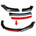 4Pcs Front Lips Bumper Depan Winglet Bumper Mobil Universal Lips Bumper 181Cm Bahan PP. 