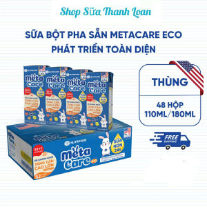 Thùng 48 Hộp Sữa Nước Nutricare Metacare ECO Phát Triển Toàn Diện 110ml/ 180ml/ Hộp.