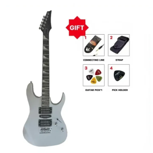 Double Rocker Electric Guitar Professional Metal Electric Guitar With Amplifier Cable Pick